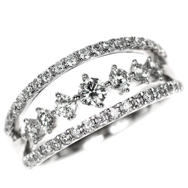 K18WG ダイヤモンド リング 0.95ct