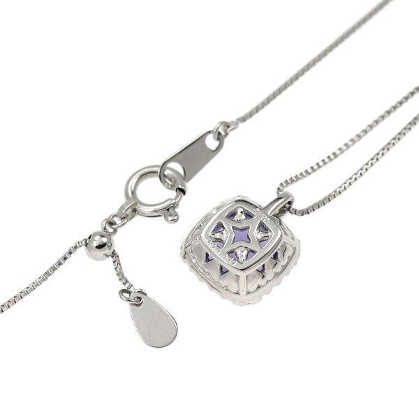 Pt900/ Pt850 タンザナイト ダイヤモンド ペンダントネックレス 1.04ct D0.11ct