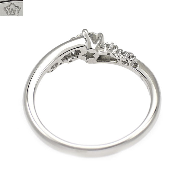 wish upon a star Pt950 ダイヤモンド リング 0.249ct F VS2 D0.04ct