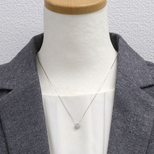 Pt900/ Pt850 ダイヤモンド ペンダントネックレス 0.201ct D0.15ct