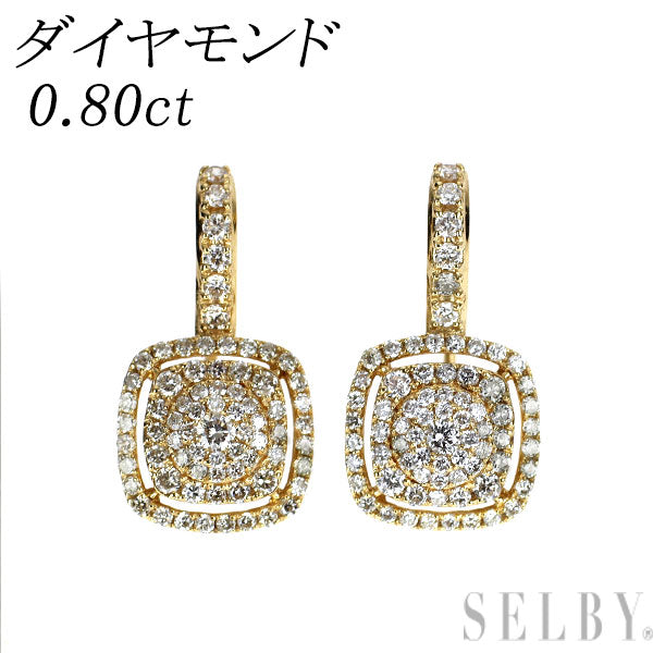 K18YG ダイヤモンド ピアス 0.80ct