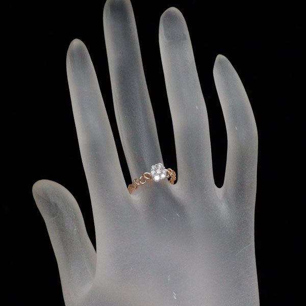 K18WG/PG ダイヤモンド リング 0.370ct