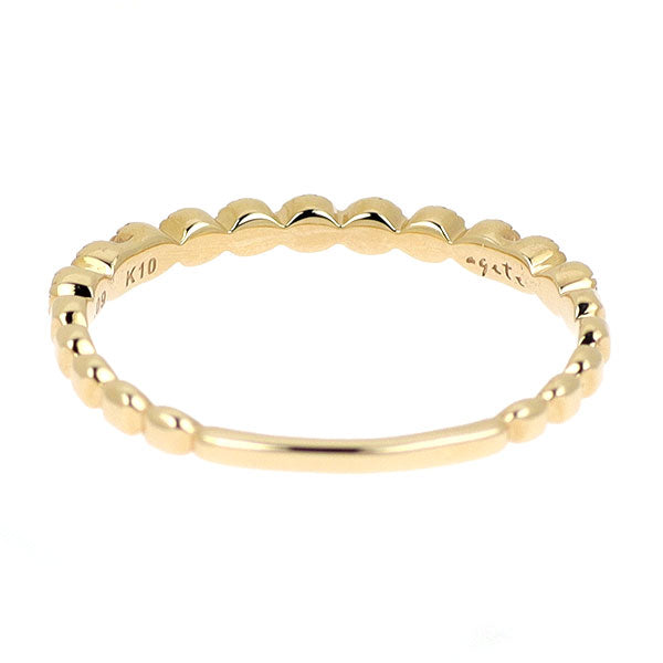 アガット K10PG ダイヤモンド リング 0.09ct