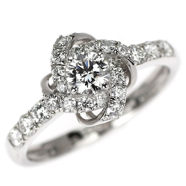 Pt950 ダイヤモンド リング 0.23ct D VVS2 3EX D0.35ct