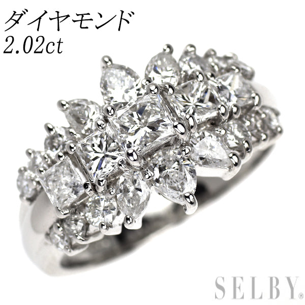 Pt900 ダイヤモンド リング 2.02ct