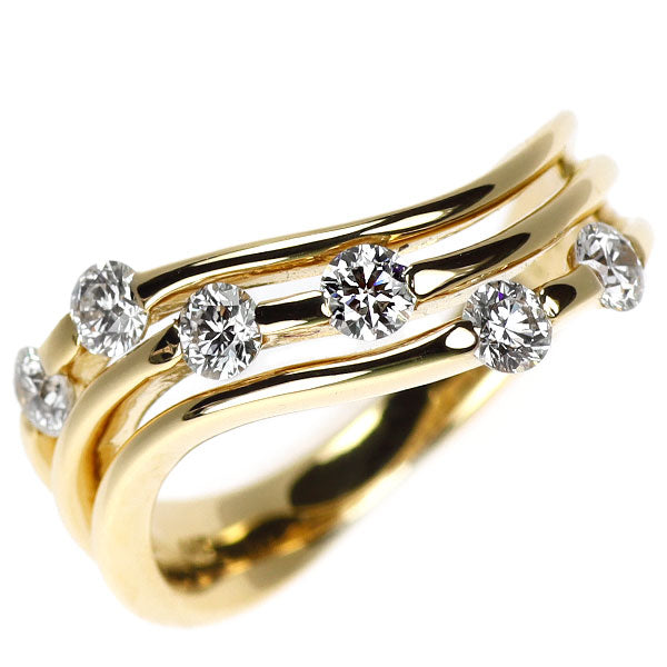 K18YG H&C ダイヤモンド リング 0.643ct