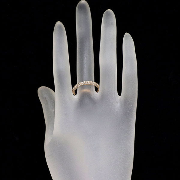 K18PG ダイヤモンド リング 0.50ct パヴェ