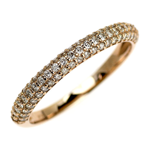 K18PG ダイヤモンド リング 0.50ct パヴェ