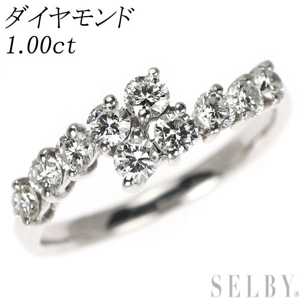 K18WG ダイヤモンド リング 1.00ct