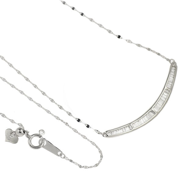 K18WG ダイヤモンド ペンダントネックレス 0.25ct