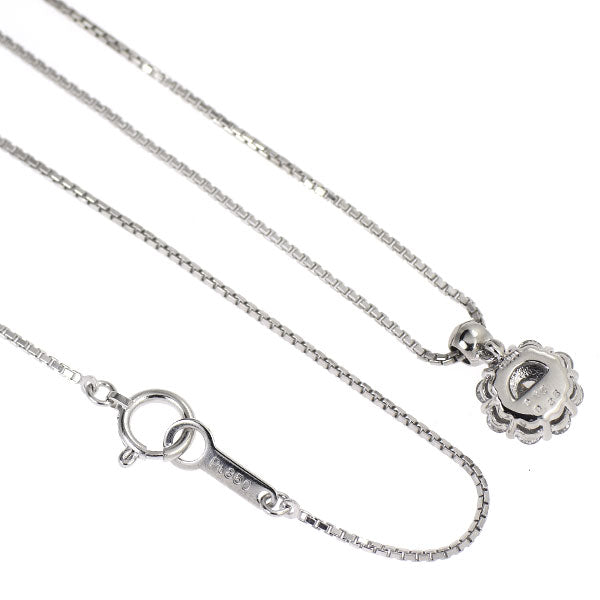 Pt900/ Pt850 ダイヤモンド ペンダントネックレス 0.15ct D0.28ct