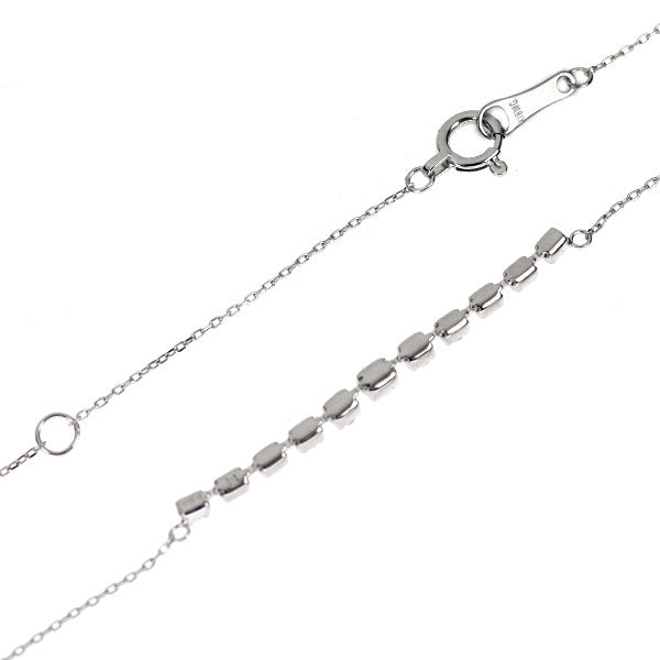 K18WG ダイヤモンド ペンダントネックレス 0.30ct
