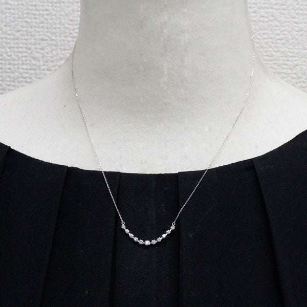 K18WG ダイヤモンド ペンダントネックレス 0.30ct