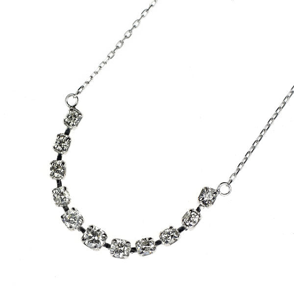 K18WG ダイヤモンド ペンダントネックレス 0.30ct