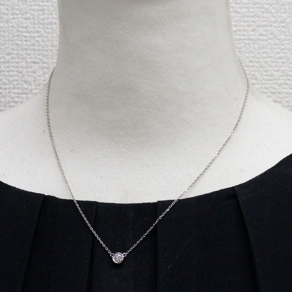 Pt900/ Pt850 ダイヤモンド ペンダントネックレス 0.359ct F VS2 3EXHC