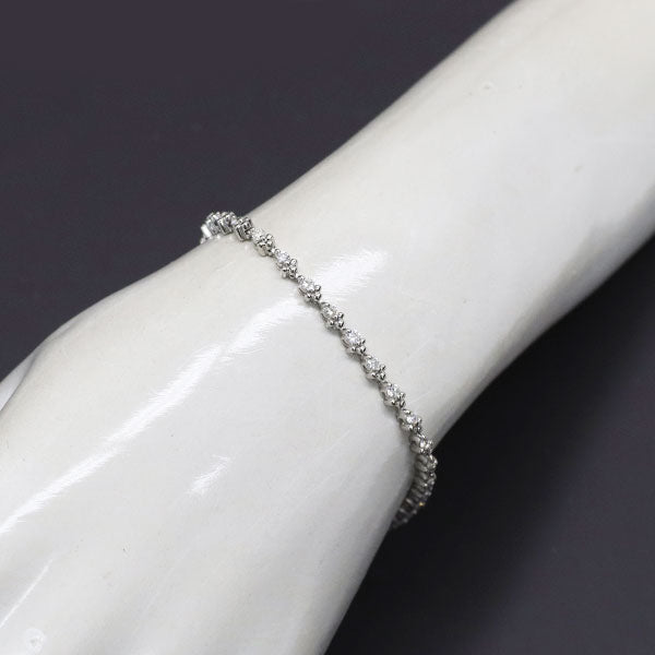 Pt850 ダイヤモンド テニスブレスレット 1.00ct