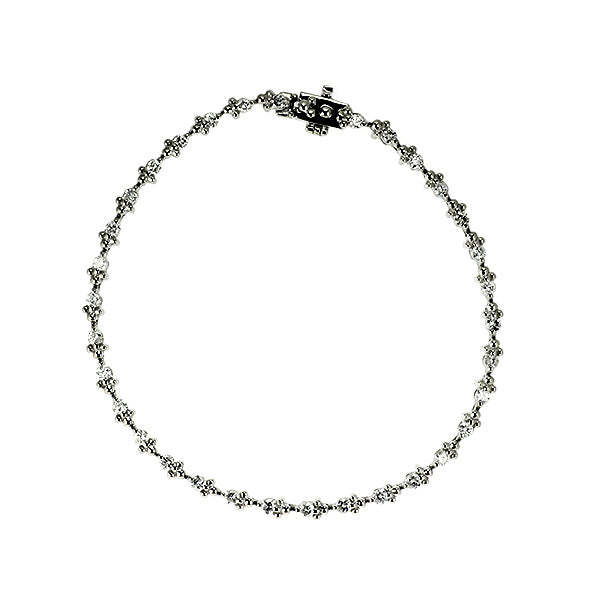 Pt850 ダイヤモンド テニスブレスレット 1.00ct