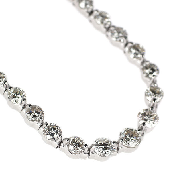 Pt900/ Pt850 ダイヤモンド ネックレス 10.00ct テニス