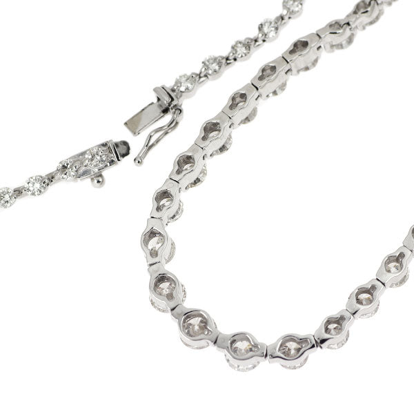 Pt900/ Pt850 ダイヤモンド ネックレス 10.00ct テニス
