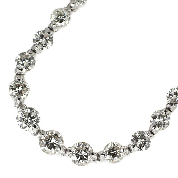 Pt900/ Pt850 ダイヤモンド ネックレス 10.00ct テニス