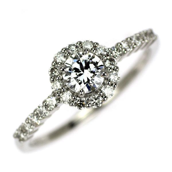 Pt900 GIA鑑定書付 最高級品質 ダイヤモンド リング 0.31ct D IF 3EX D0.26ct
