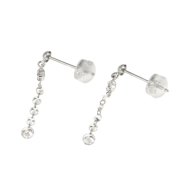 K18WG ダイヤモンド ピアス 0.809ct