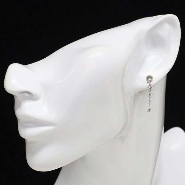 K18WG ダイヤモンド ピアス 0.809ct