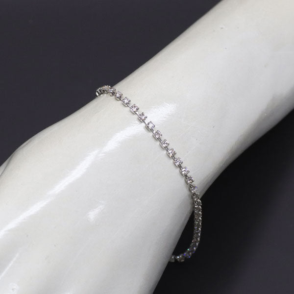 Pt850 ダイヤモンド テニス ブレスレット 2.00ct