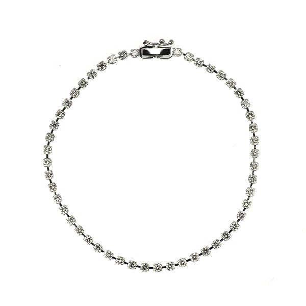 Pt850 ダイヤモンド テニス ブレスレット 2.00ct