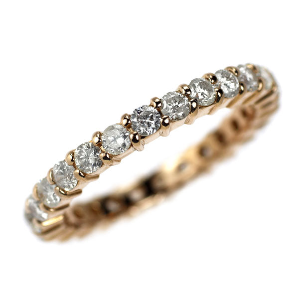 K18PG ダイヤモンド リング 1.00ct フルエタニティ