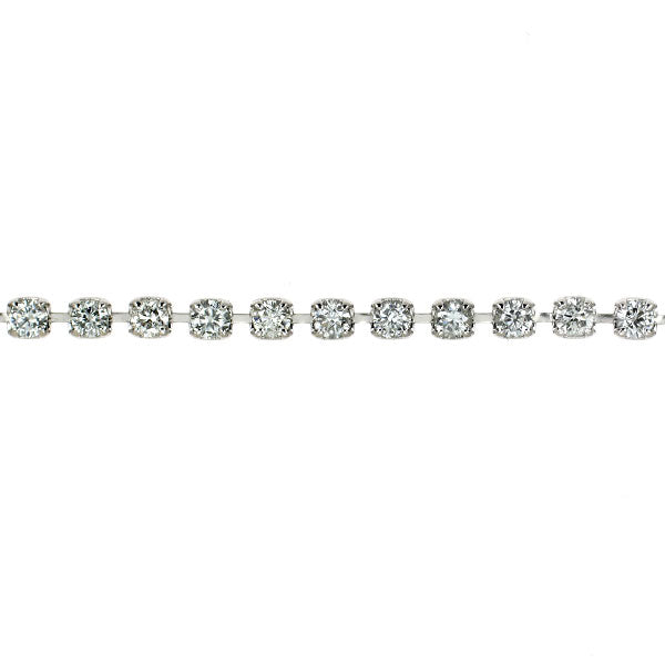 K18WG ダイヤモンド ブレスレット 2.003ct テニス