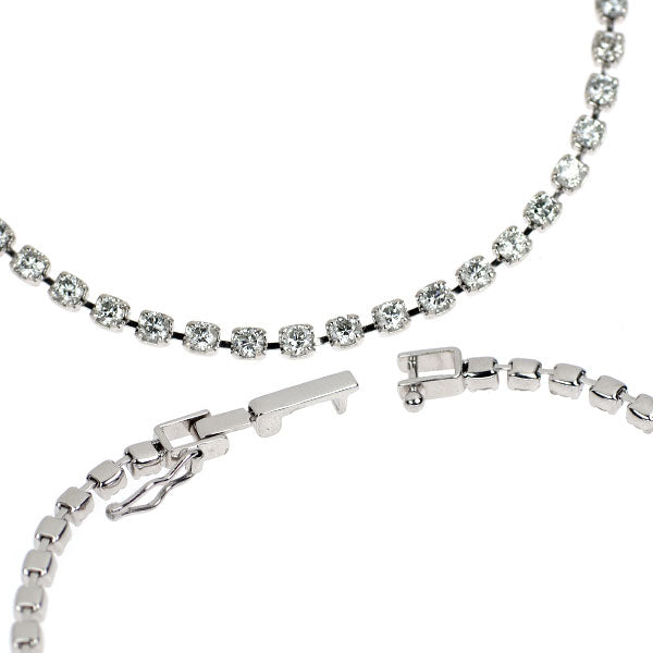 K18WG ダイヤモンド ブレスレット 2.003ct テニス