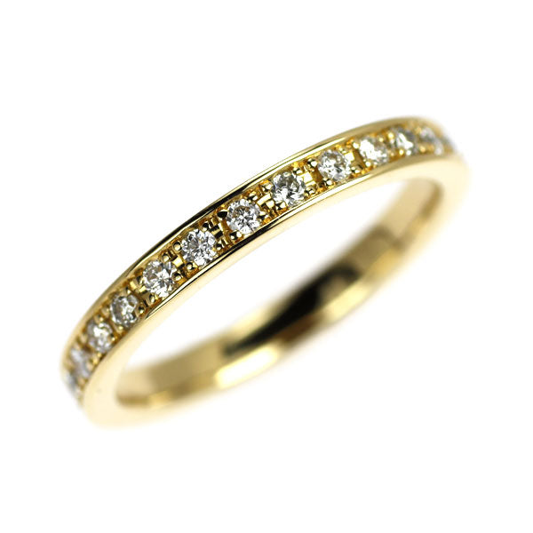 K18YG ダイヤモンド リング 0.252ct フルエタニティ ピンキー