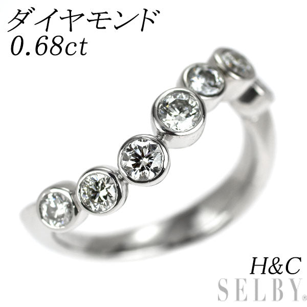Pt900 H&C ダイヤモンド リング 0.68ct