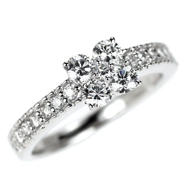Pt900 ダイヤモンド リング 0.60ct フラワー