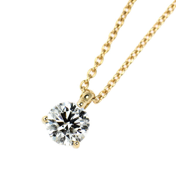 ポンテヴェキオ K18YG ダイヤモンド ペンダントネックレス 0.30ct