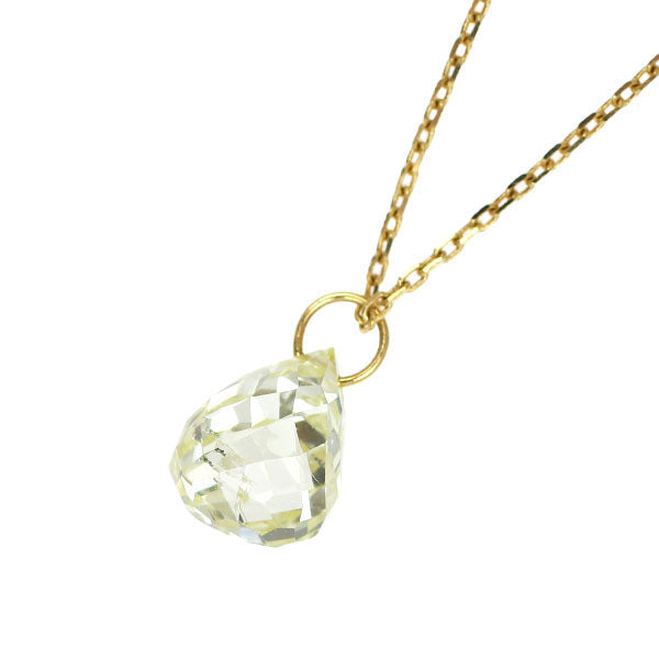 K18YG ブリオレットカット ダイヤモンド ネックレス 0.807ct LY I1
