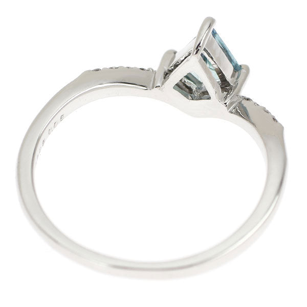 Pt950 希少カイトカット タンザニア産ブルーコーネルピン ダイヤモンド リング 0.298 D0.05ct