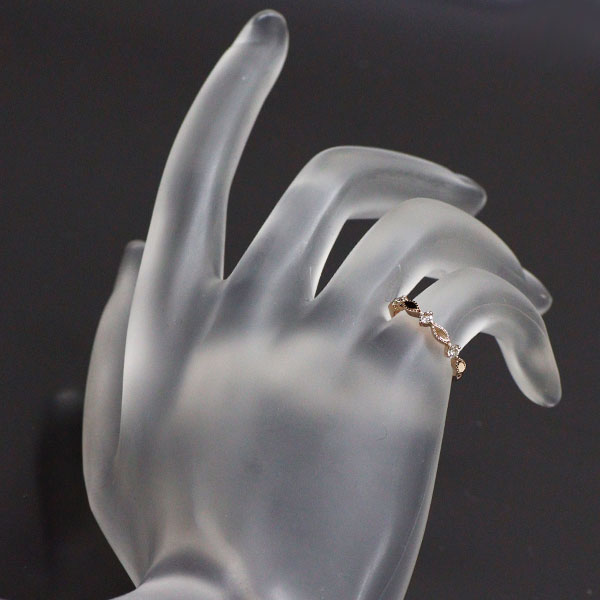 K18PG ダイヤモンド リング 0.12ct