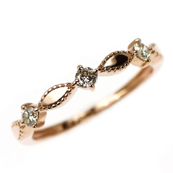 K18PG ダイヤモンド リング 0.12ct