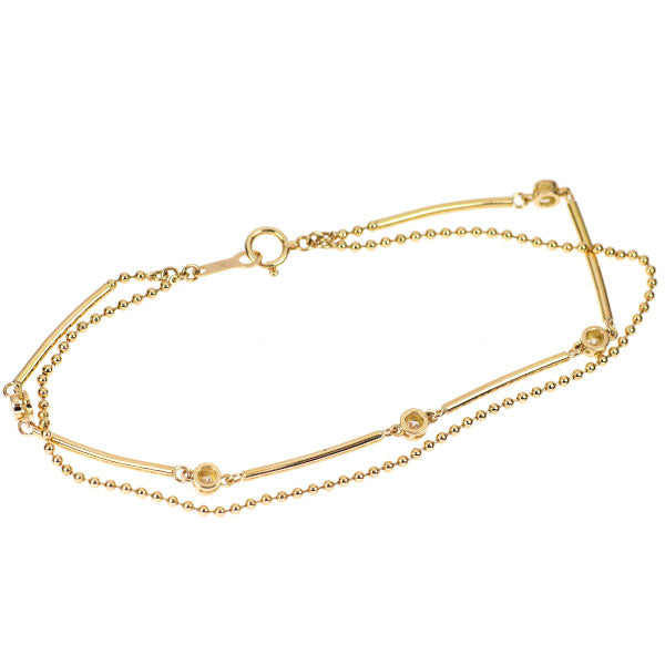 K18YG ダイヤモンド ブレスレット 0.21ct