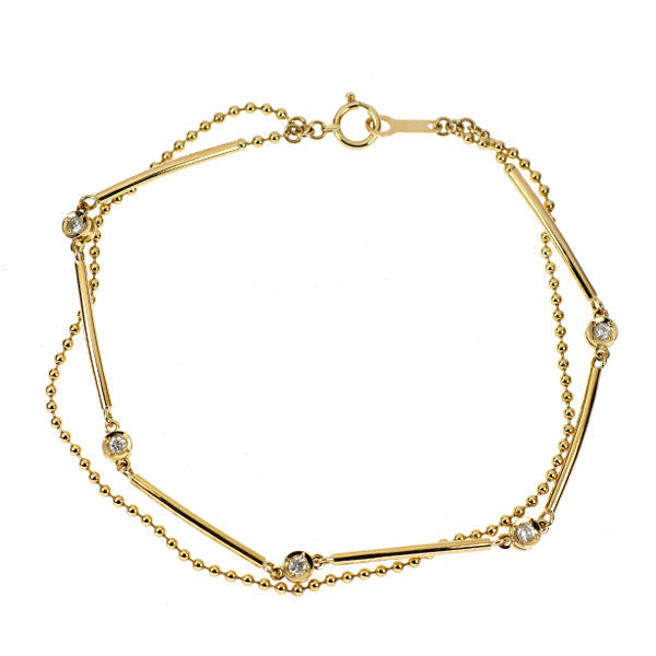 K18YG ダイヤモンド ブレスレット 0.21ct