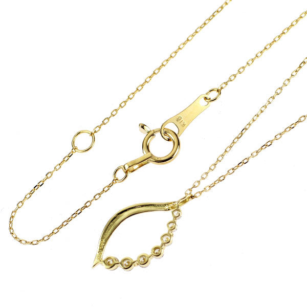 K18YG ダイヤモンド ペンダントネックレス 0.10ct