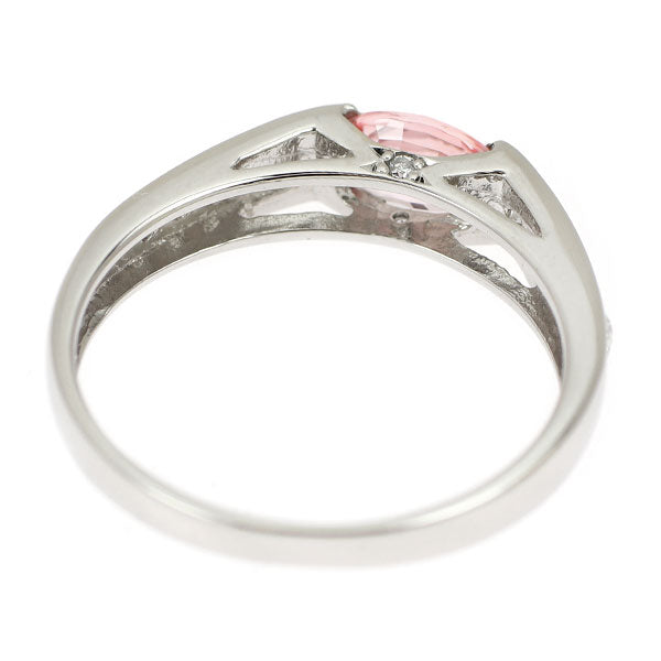 Pt900 パパラチアサファイア ダイヤモンド リング 0.543ct D0.16ct