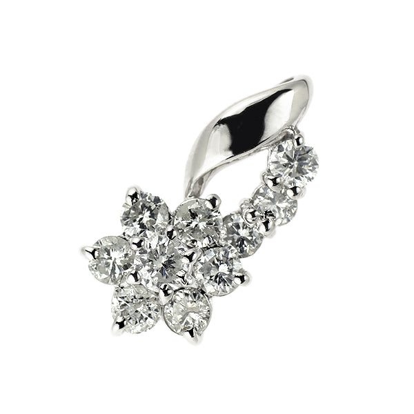 Pt900 ダイヤモンド ペンダントトップ 0.50ct フラワー