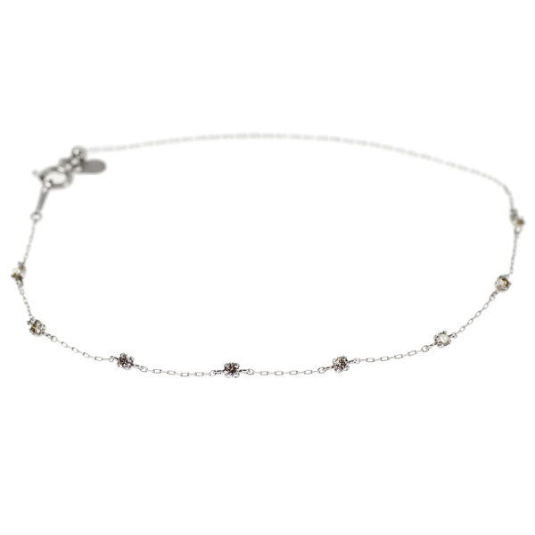 Pt900 ダイヤモンド ブレスレット 0.25ct ステーション