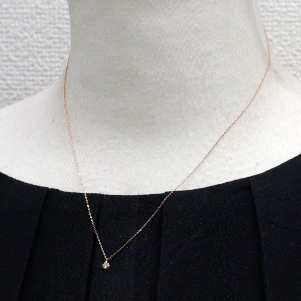 K10PG ダイヤモンド ペンダントネックレス 0.05ct