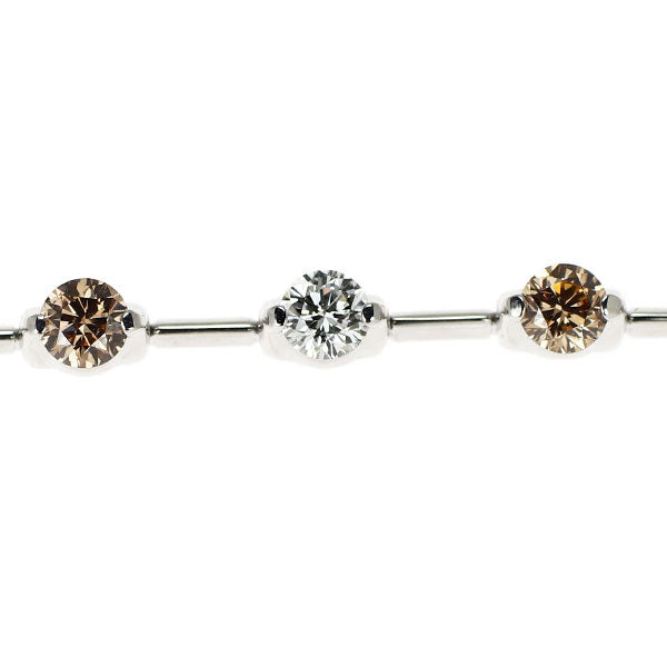 DTC K18WG ダイヤモンド ブレスレット 2.50ct LINE