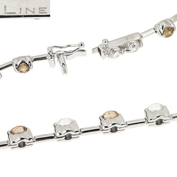 DTC K18WG ダイヤモンド ブレスレット 2.50ct LINE