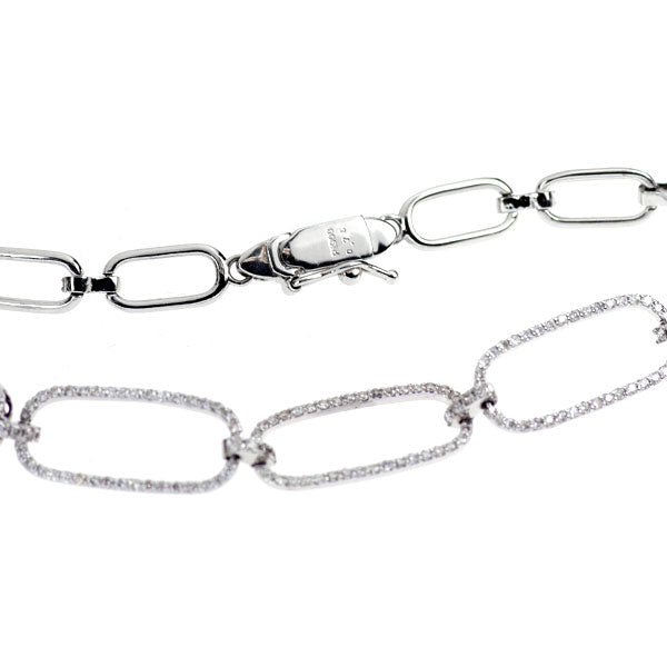 Pt900/ Pt850 ダイヤモンド ブレスレット 0.75ct